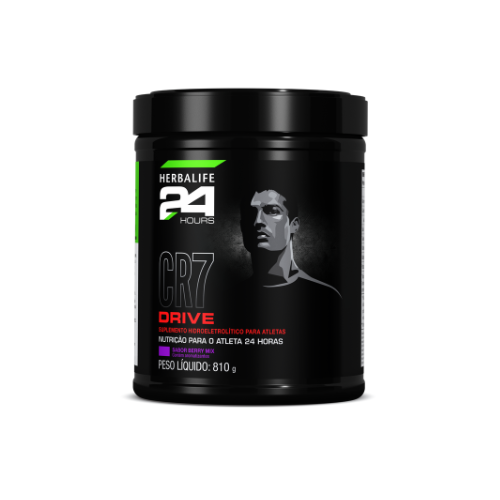 Pote de CR7 Drive Herbalife sabor Berry Mix 810 g