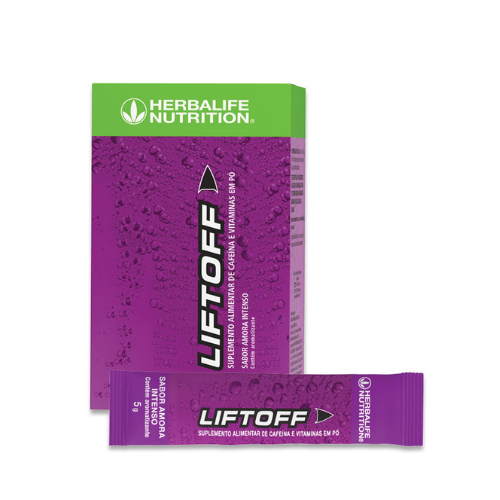 Caixa de Liftoff Herbalife sabor Amora Intenso