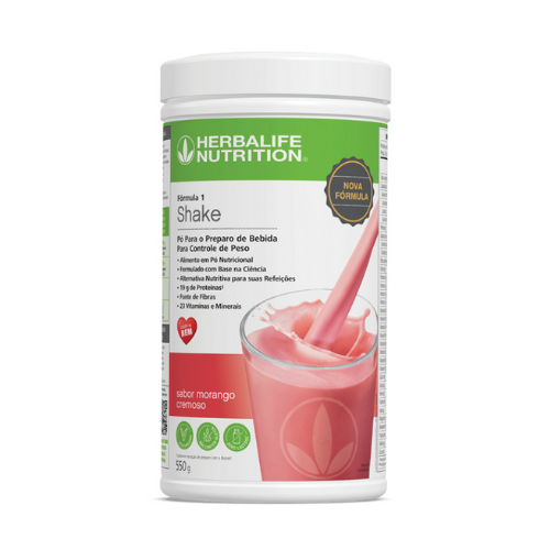 Shake Herbalife sabor Morango Cremoso